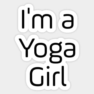 I'm A Yoga Girl Sticker